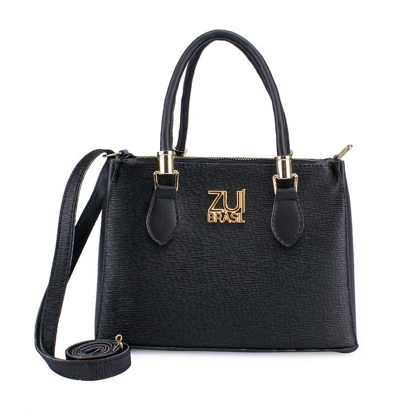 Bolsa Feminina Stachel Loren Zuí Brasil Transversal De Mão Preta