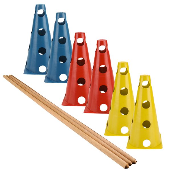 Kit Funcional 06 Cones Com Barreiras Zuí Brasil
