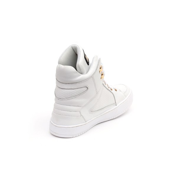 Tenis Sneaker Bawmi Cano Alto Feminino Branco Bawmi