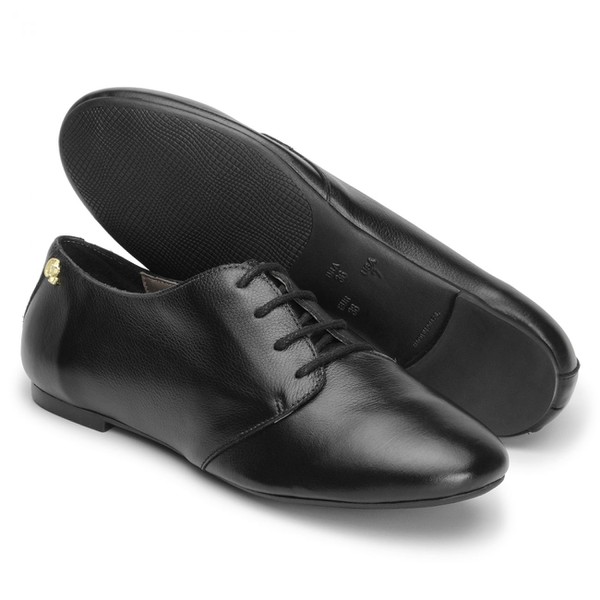 Oxford Casual Feminino Couro Preto Borgatto