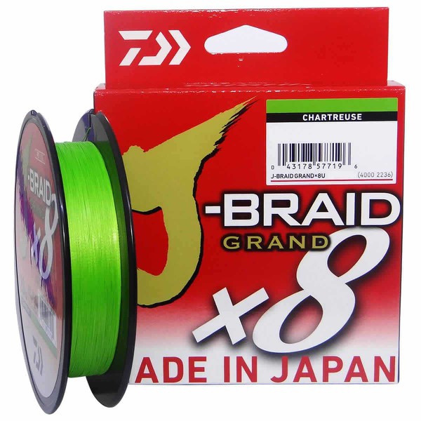 Daiwa J-Braid Grand X8 Angelschnur - 0.16mm, 10.0kg, 135m Blau