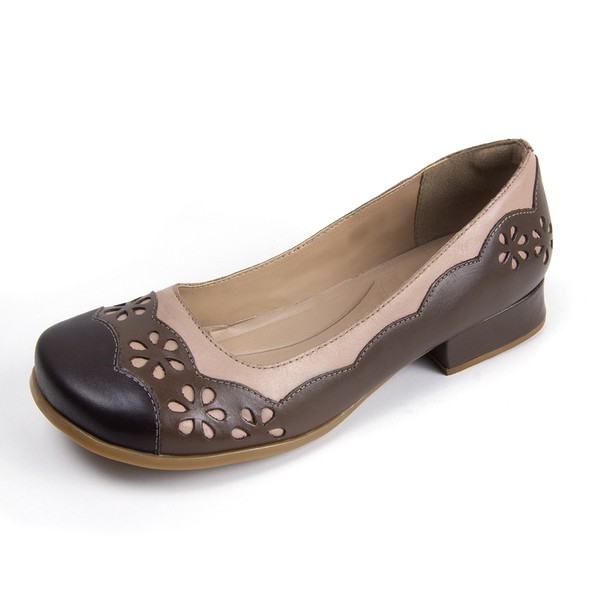 sapato de couro legitimo feminino