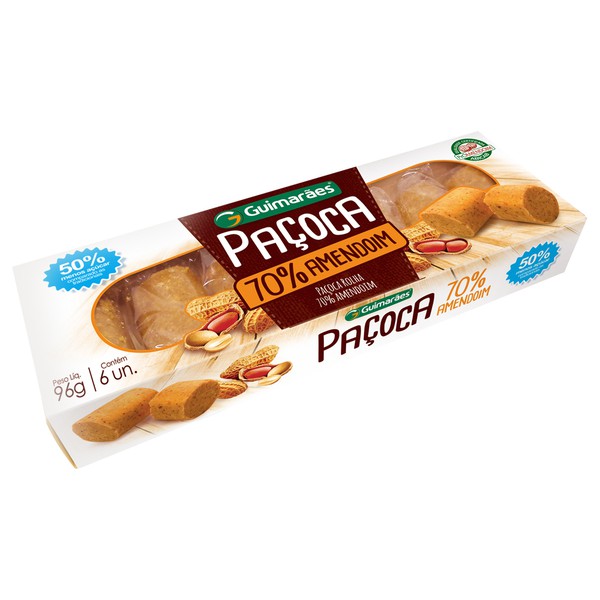 Paçoca Rolha 70% 96g