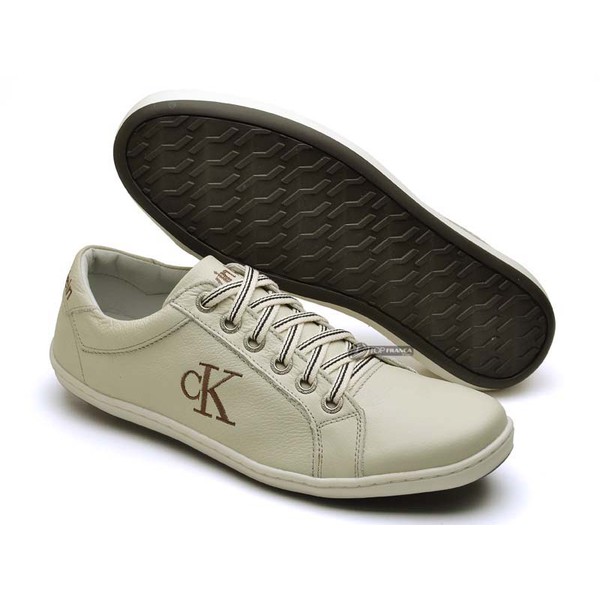 sapatenis calvin klein couro
