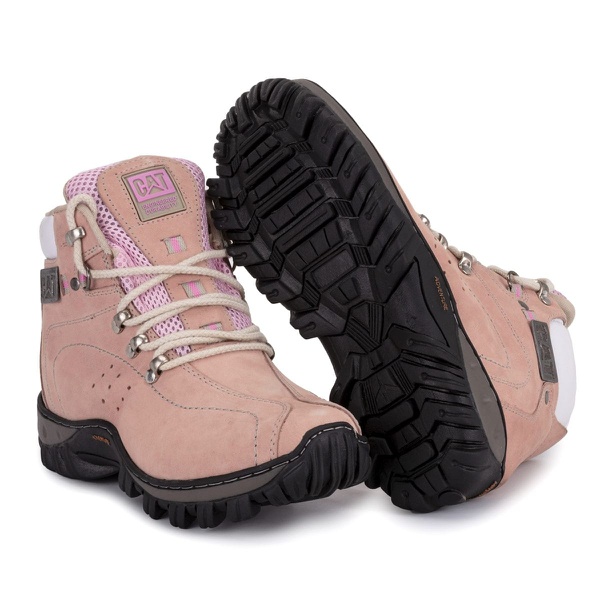 Bota Caterpillar Milho com Rosa Adventure Feminino 4000 | FENNYCALCADOS