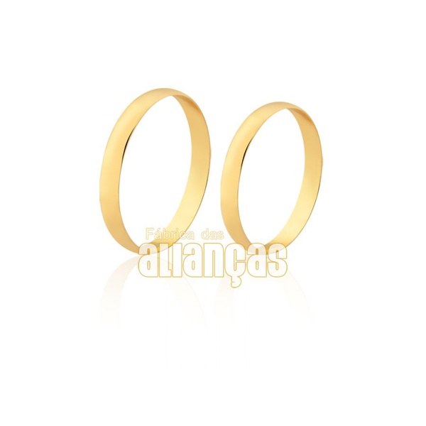 Alianças De Ouro 10k - FA-1804-10k - Fábrica das Alianças