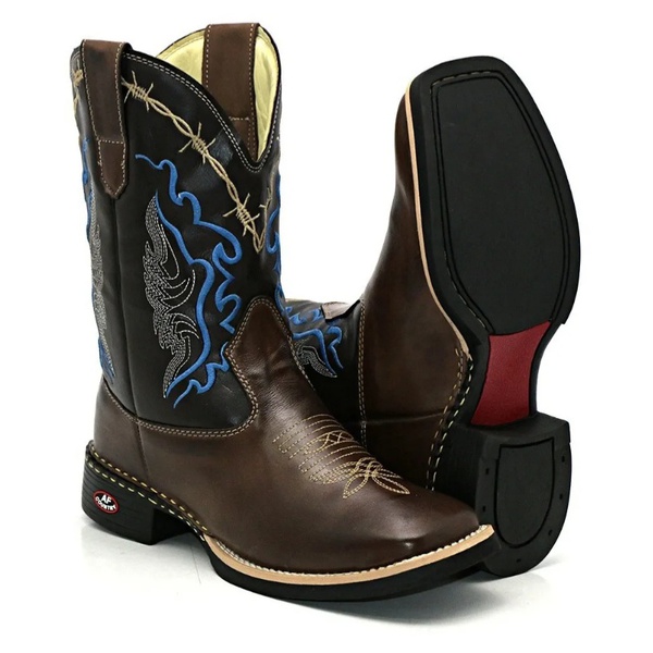 bota texana masculina cano alto