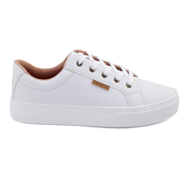 Tênis Feminino Sola Alta Branco | Camerina