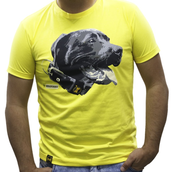 Camiseta Pitbull Masculino - Amarela