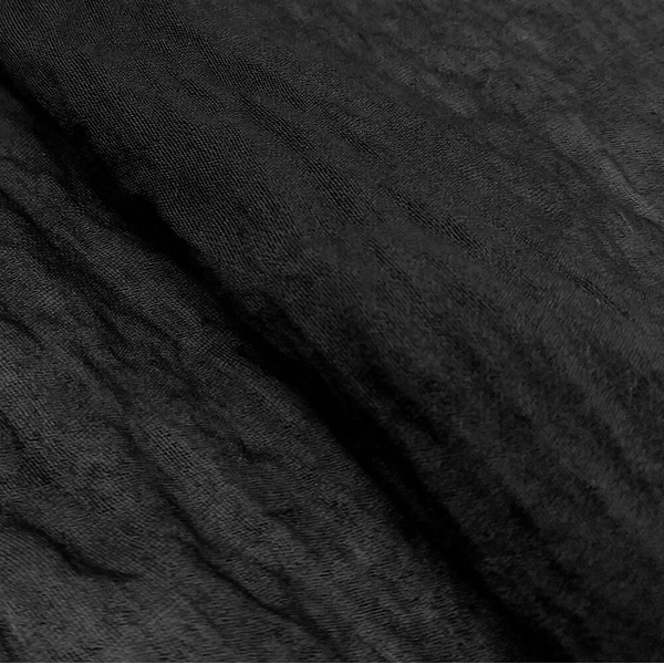 Tecido Nylon Amassado Preto