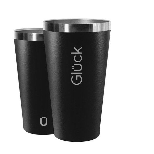 Copo Gluck Térmico Sleek - 473ML - Black