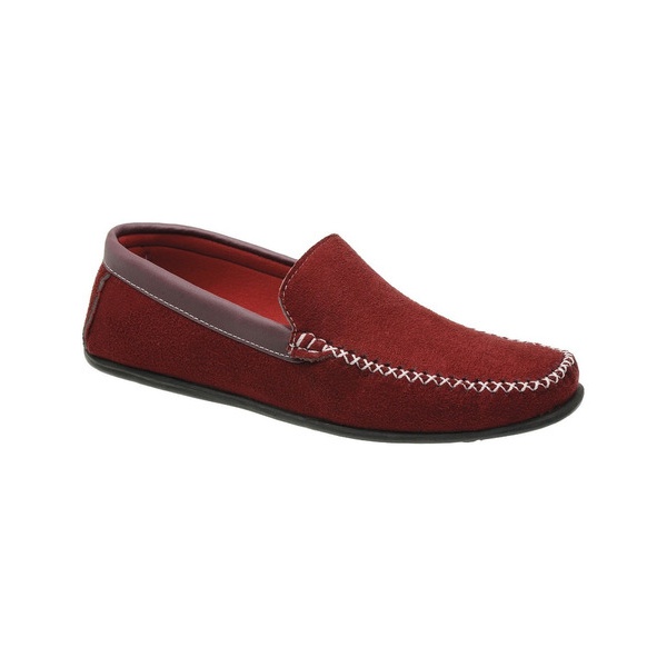 mocassim vermelho masculino