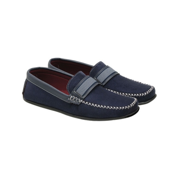 mocassim masculino azul