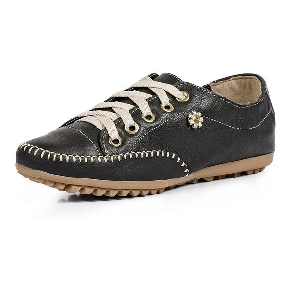 Sapatenis Tenis Feminino Casual Couro Flay | BALLUGA