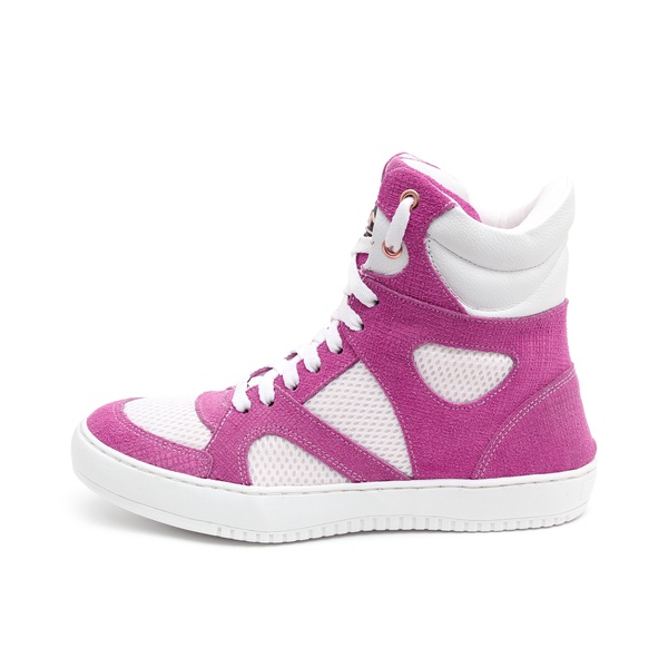 tenis cano alto roxo