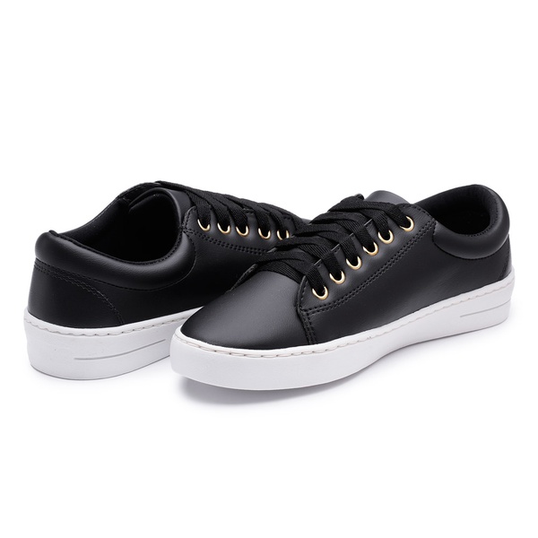tenis preto liso feminino