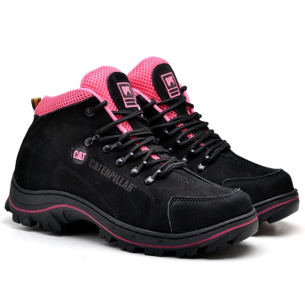bota caterpillar infantil rosa