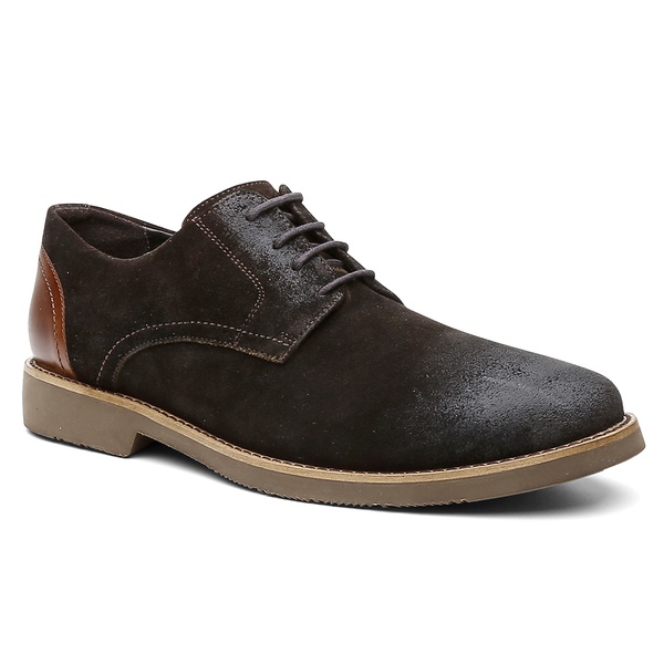 sapato derby camurça