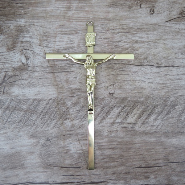 Crucifixo de Parede -Dourado 11x18 (ref 15)
