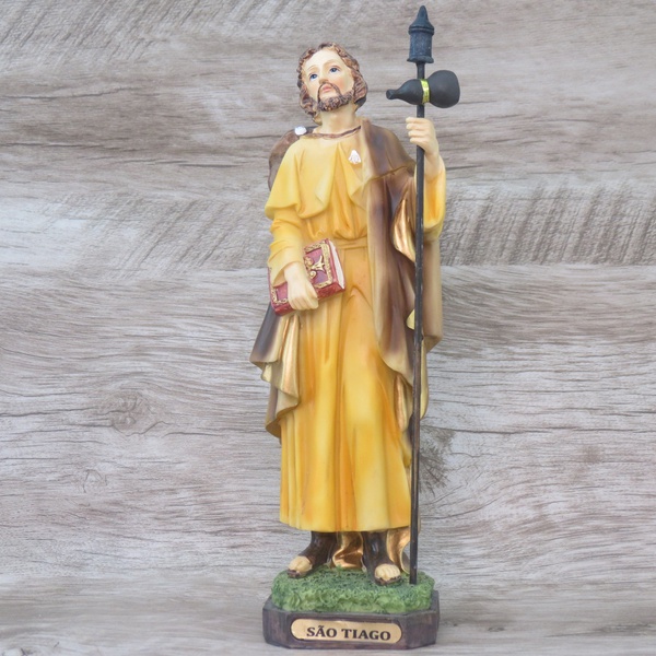 Imagem Resina Sao Tiago 20 Cm Betania Loja Catolica