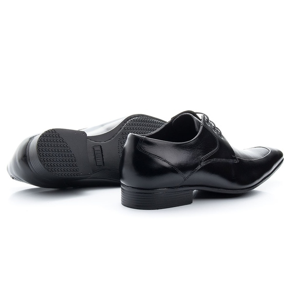 sapato social preto masculino com cadarço