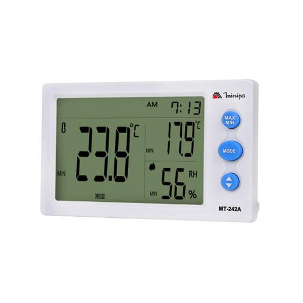 Relógio Termo-Higrômetro com Sensor Externo Minipa - MT242A
