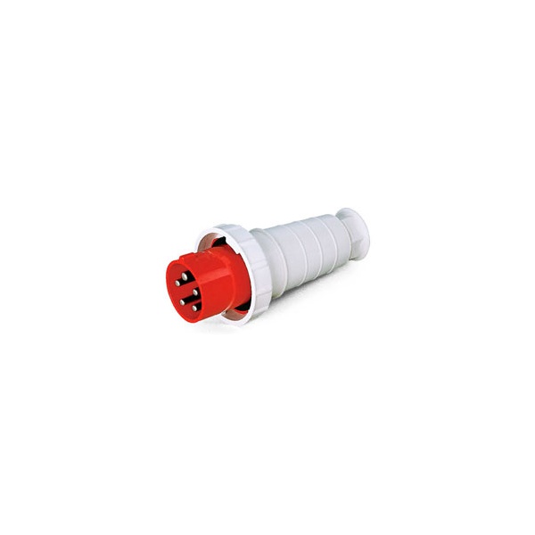 Plug Lukma 3P+T 125A 380-415V 9H Vermelho