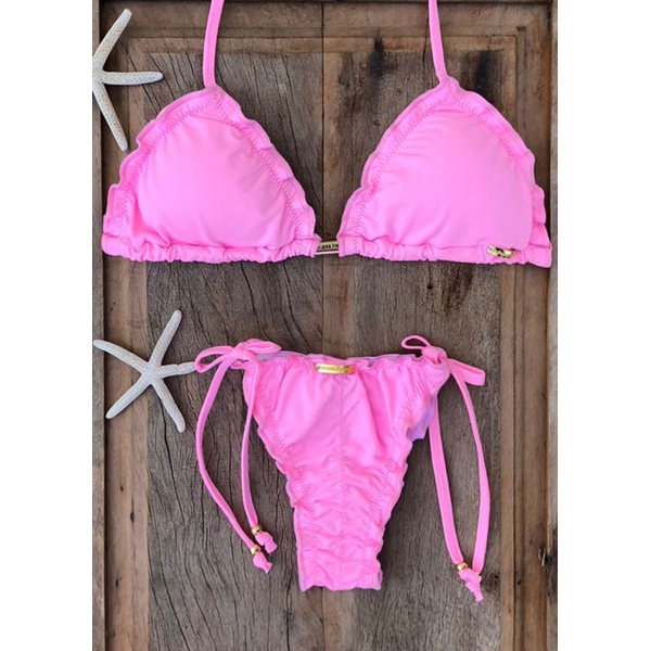 Biquíni rosa chiclete