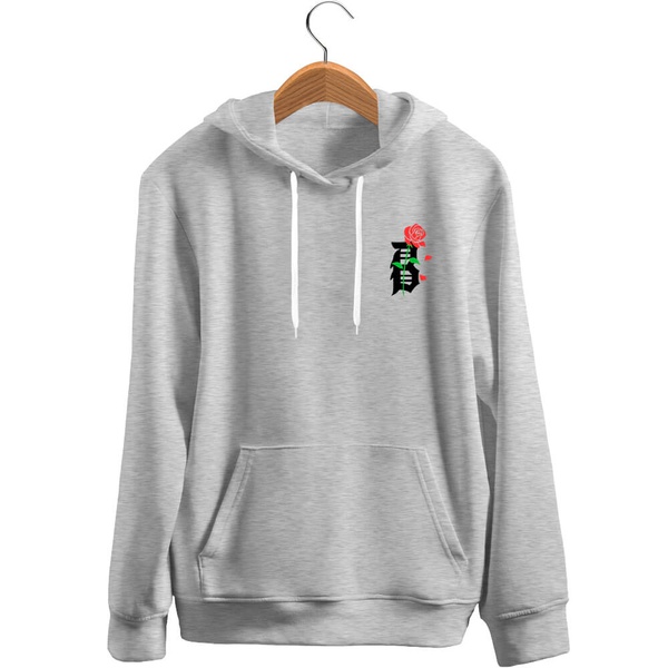 moletom com capuz string flower