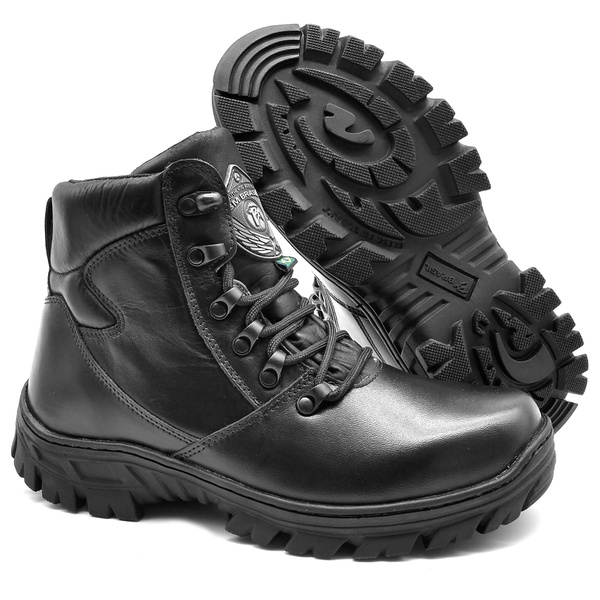 bota coturno feminino militar cano curto