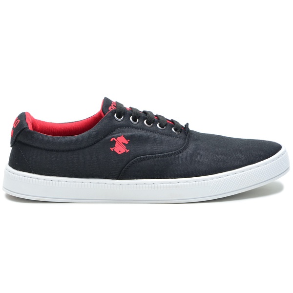 Kit 2 Pares Sapatênis Masculino Polo Slim Azul/Vermelho - Preto/Vermelho |  BOOTSHOES