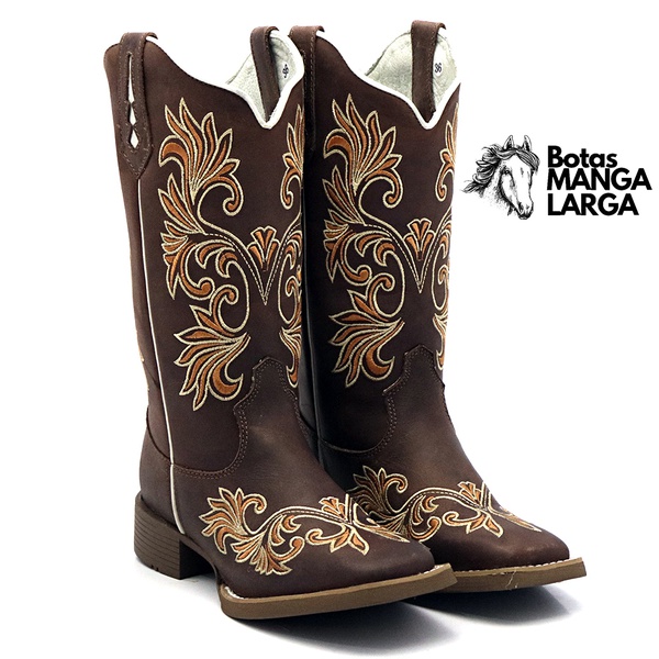 botas femininas bordadas