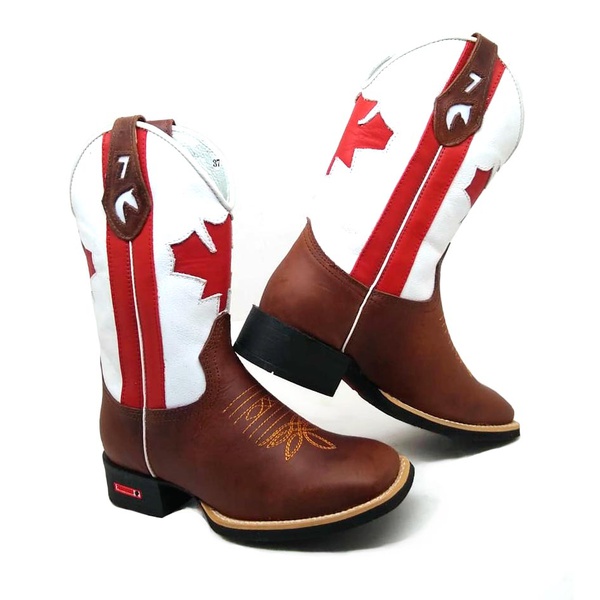 bota texana branca
