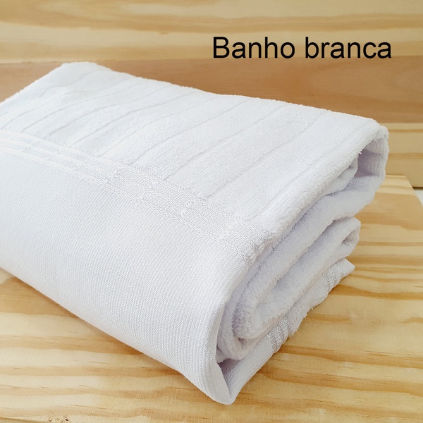 Toalha de Banho Bellarte Valletex - Branca - 492.0... - BOUTIQUEDASRENDAS