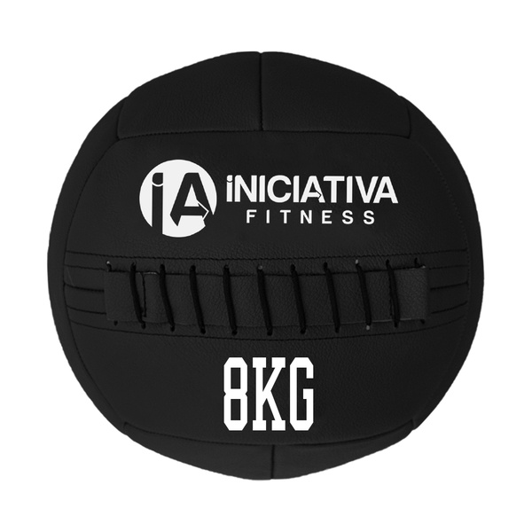 WALL BALL 18LB / 8KG - PRETA | INICIATIVA FITNESS