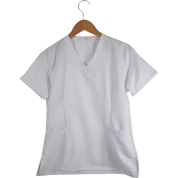 Camisa Scrub Branca Gabardine - Privativo Pijama Cirúrgico