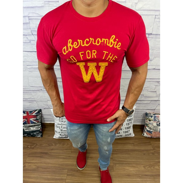 Camiseta Abercrombie Vermelho