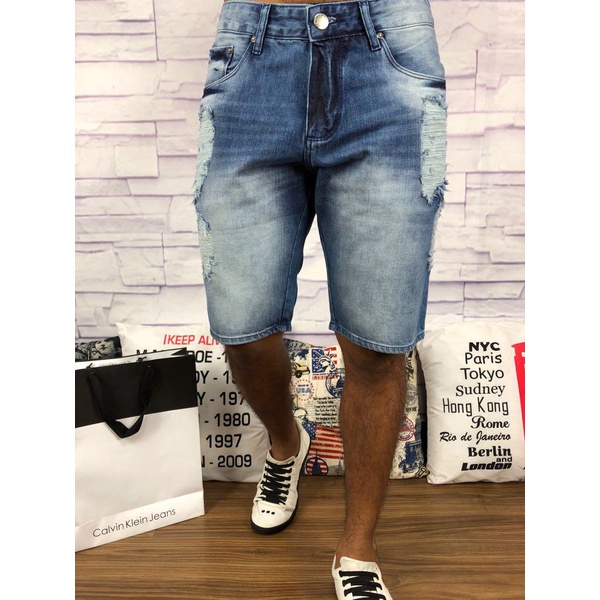 a billion fingerprint carriage Bermuda Jeans Calvin Klein | DROPA AQUI