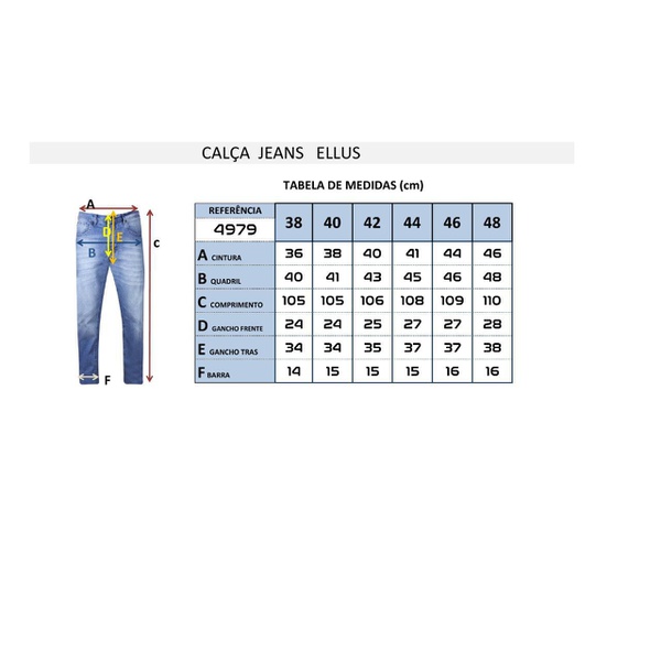 calça jeans ellus