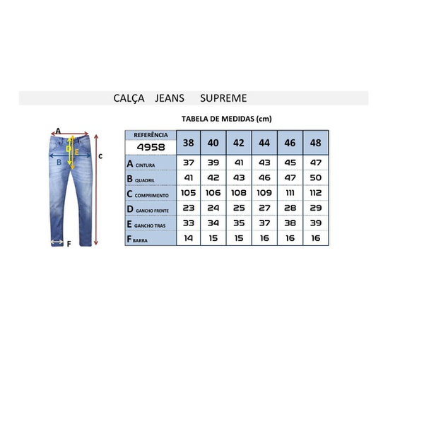 calça supreme jeans