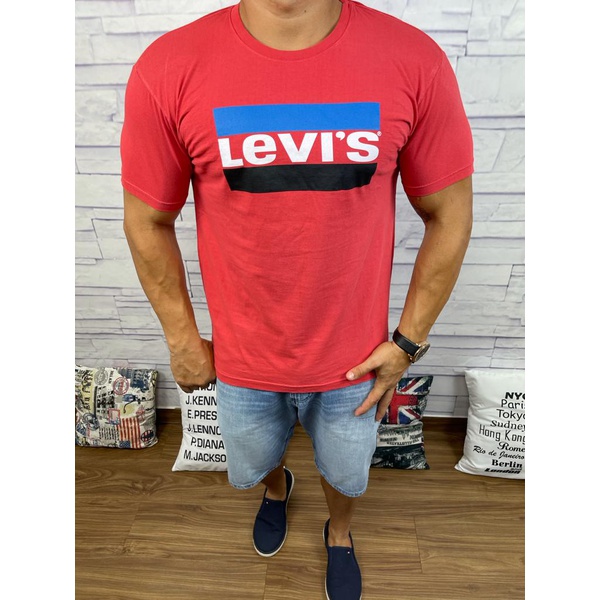 Camiseta Levis Vermelho⭐