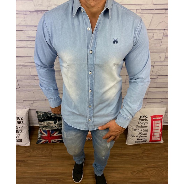 blusa social dins