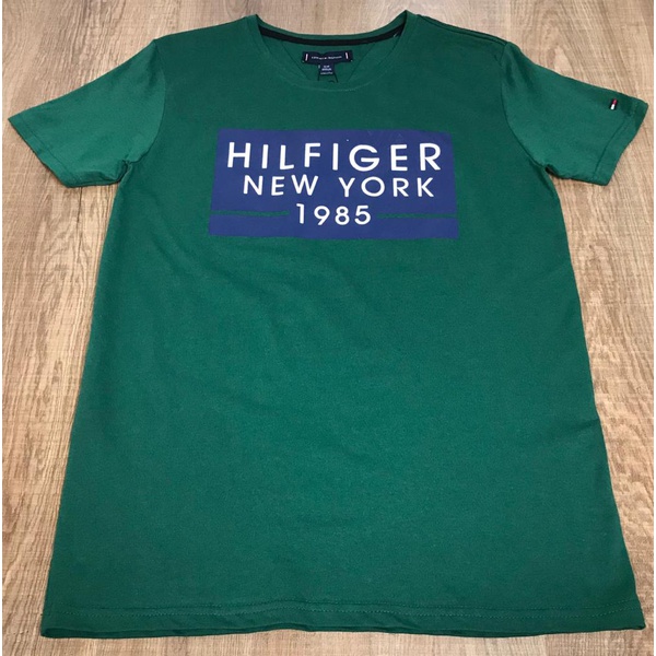 camiseta tommy hilfiger verde