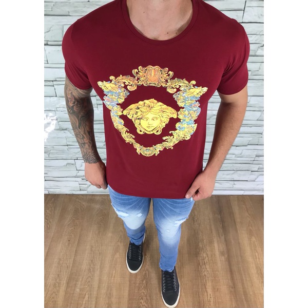 camiseta versace vermelha