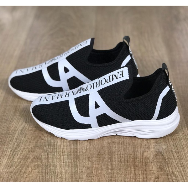 Tênis Armani Jeans PRETO - Quadra 10