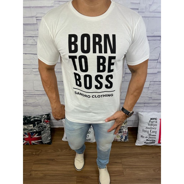 Camiseta Hugo Boss - Creme⭐