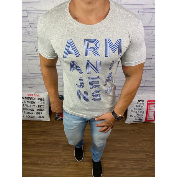 Camiseta Armani Cinza