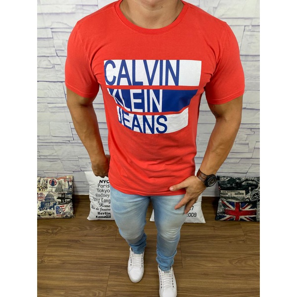 Camiseta Calvin Klein Vermelho⭐