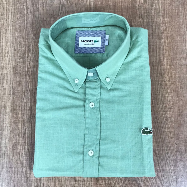 camisa social verde menta