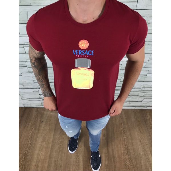 camiseta versace vermelha